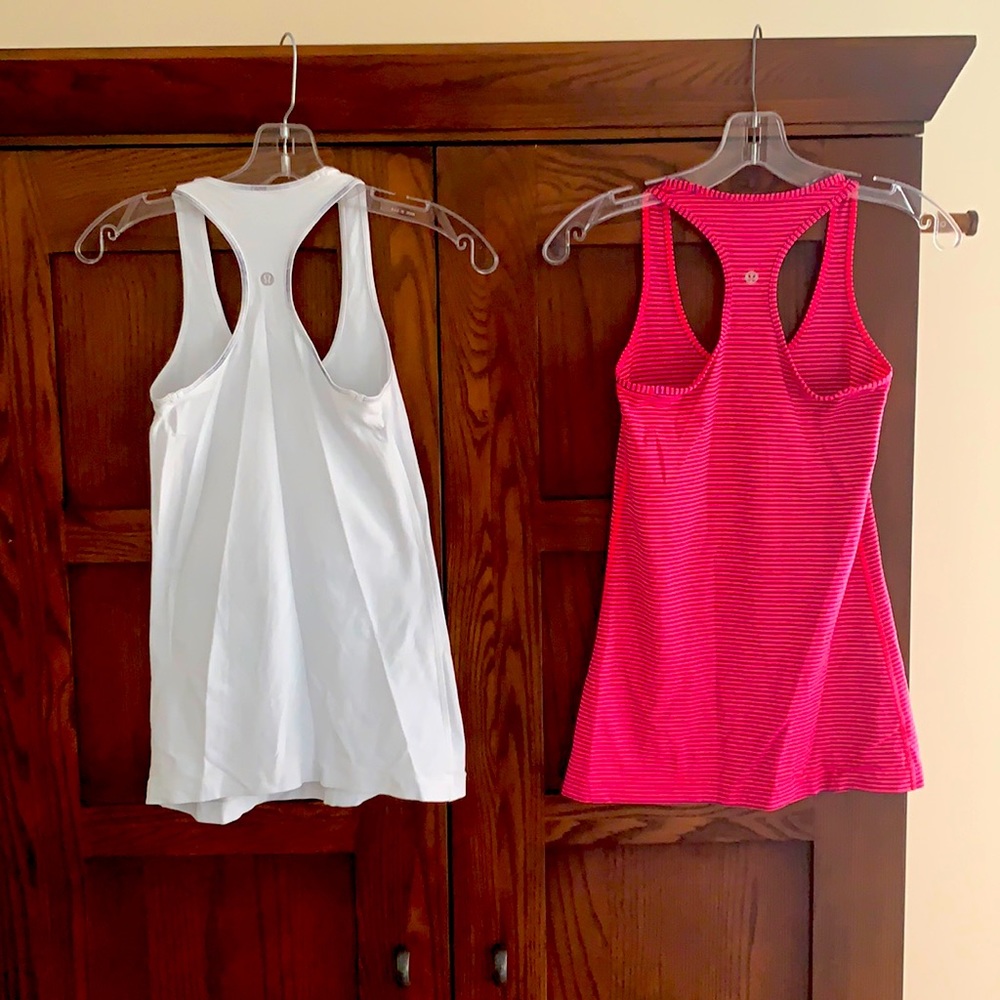 Two LuLu Lemon Workout Tanks